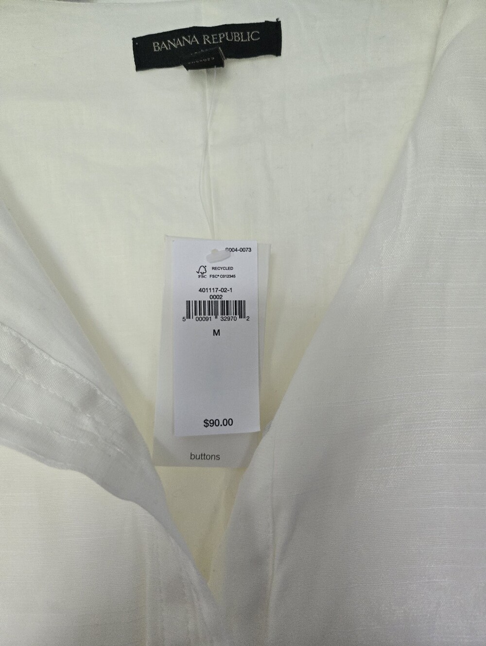Banana Republic White Shirt Dress - Picture 7 of 7